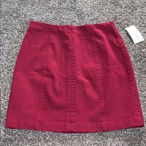 🎁Reddish/wine mini skirt